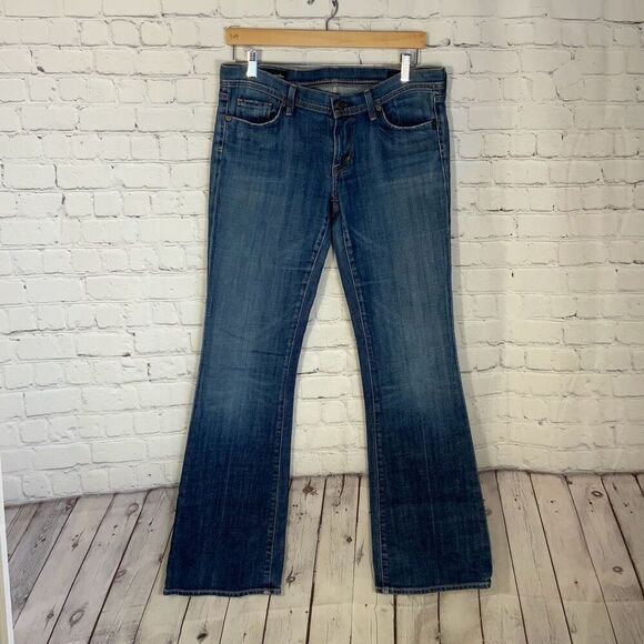Citizens of Humanity Women Stretch Jeans Ingrid #002 Low Waist Flair size 30 - Picture 1 of 11
